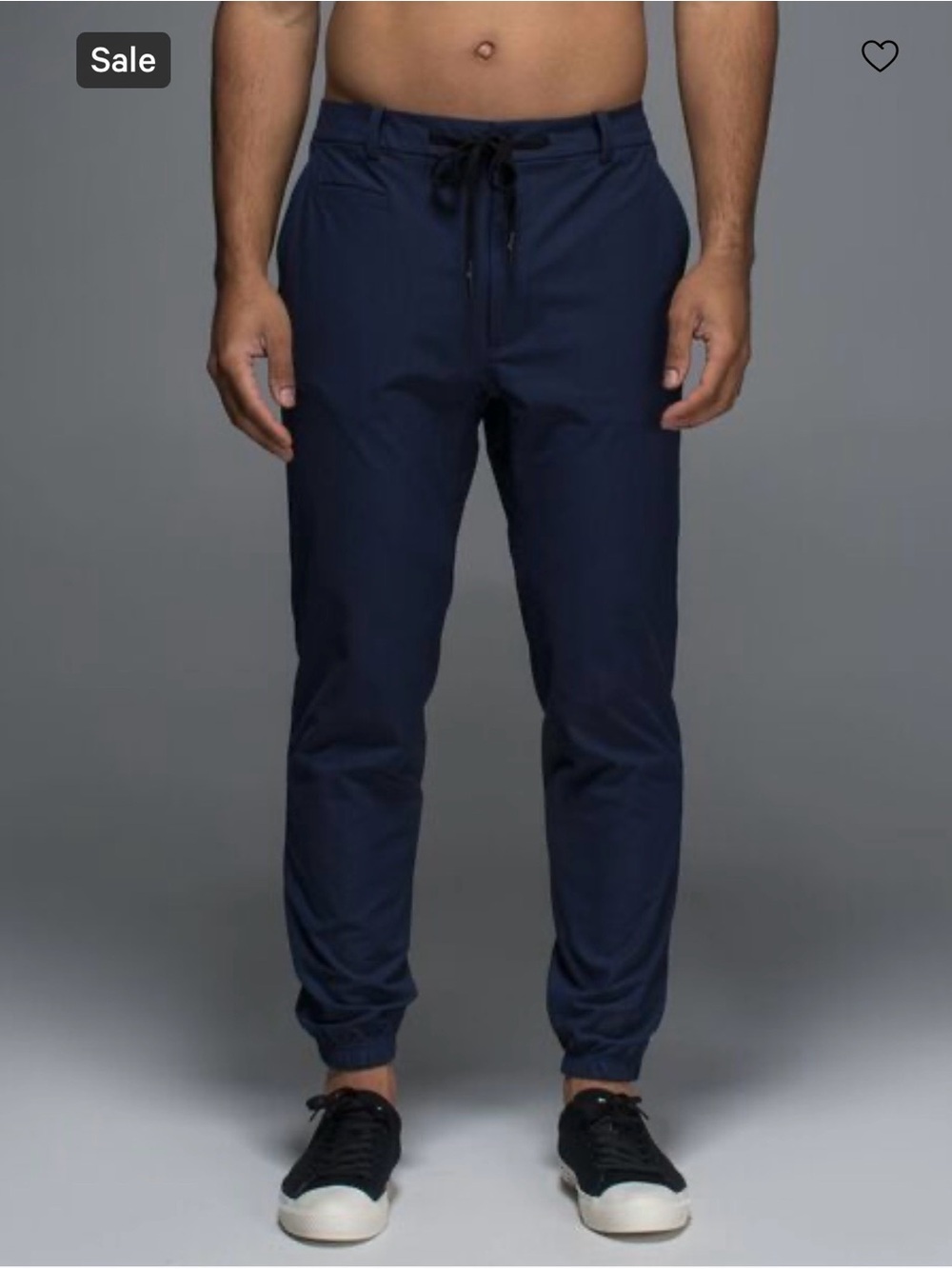 Lululemon Size 34 Waist In City Limits Drawstring Jogger Pants in Navy GUC